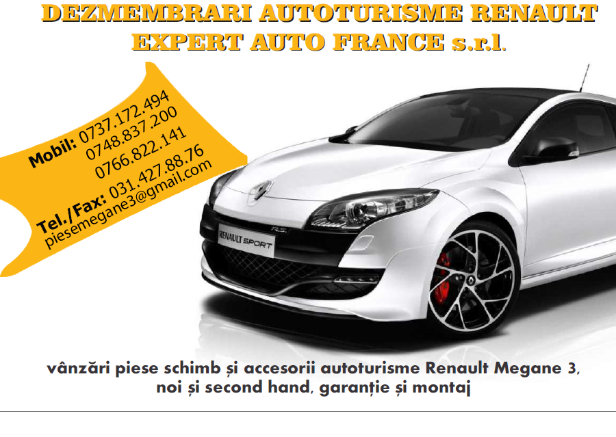 Dezmembrari Renault Megane 3  lll Break , Hatchback , Coupe  1.4 Tce , 1.5 dci (2008-2015)