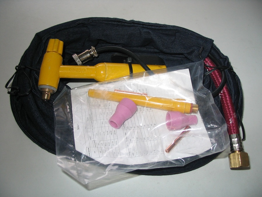 QQ150 - pistolet/torta compl., cu set de consumabile standard TIG/WIG 