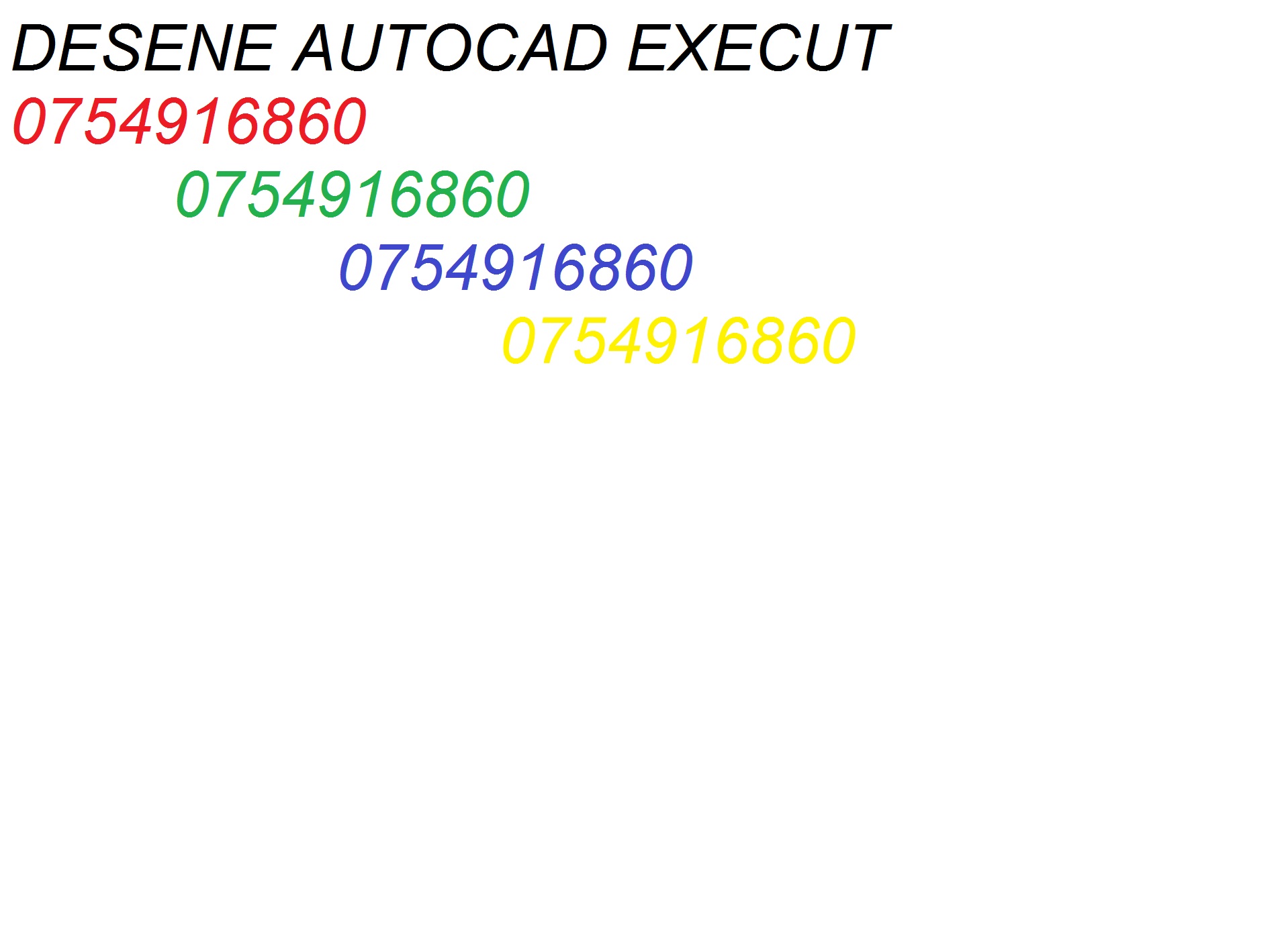 Desene Autocad execut