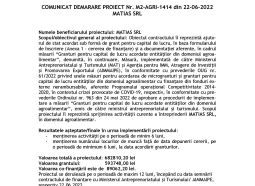 Granturi pentru capital de lucru acordate entităţilor din domeniul agroalimentar