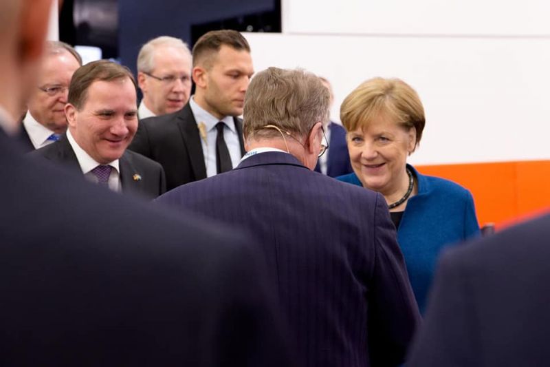 Cancelarul Germaniei, Dr. Angela Merkel și Prim-Ministrul Suediei Stefan Löfven, prezențe notabile la standul LAPP de la Hannover Messe