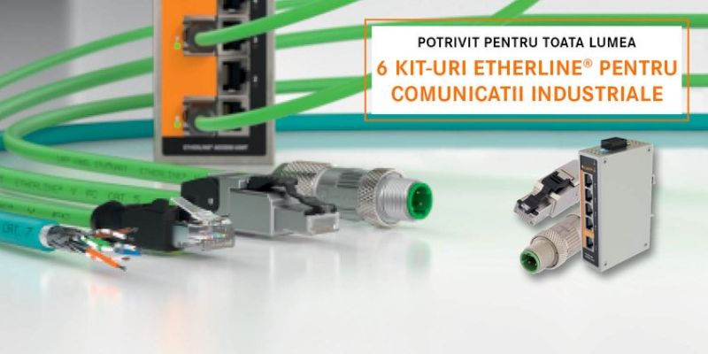 Promotie LAPP Romania la 6 kituri Etherline pentru comunicatii industriale